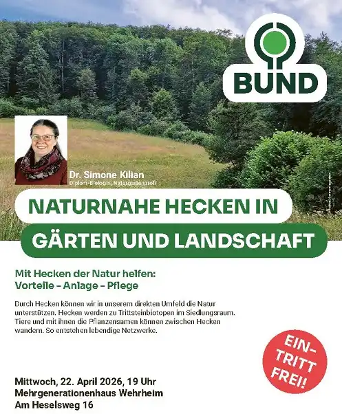 Naturnahe Hecken in Gärten und Landschaften